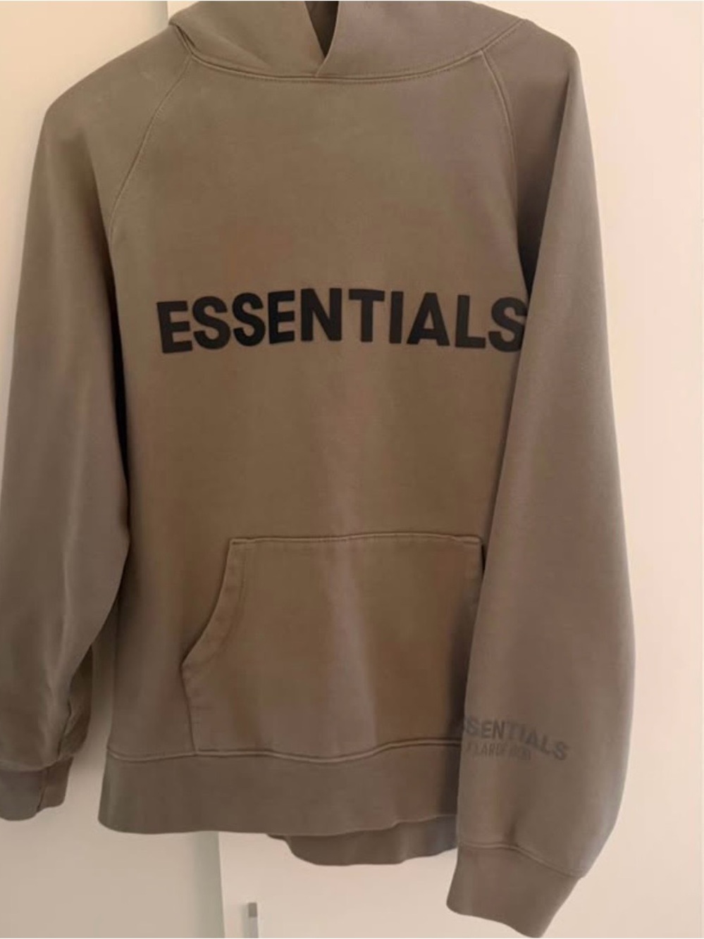 Essentials Men's Crewneck Hoodie in Olive